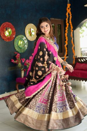 Embroidered Organza Saree for Reception